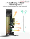 Card chuyển đổi ổ cứng SSD M2 NVMe PCIe 2280 to PCI-E 3.0 Ugreen 70503 cao cấp
