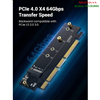 Card chuyển đổi PCI-e ra M.2 NVMe PCIe 4.0 Ugreen 30715 cao cấp (băng thông 4X)