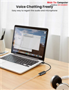 Card sound USB 2.0 to 3.5mm Mic & Loa Ugreen 10330 cao cấp (Đen)