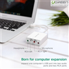 Card sound USB to RCA hỗ trợ Mic + tai nghe chính hãng Ugreen 30521 cao cấp