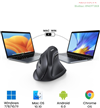Chuột dọc không dây công thái học Bluetooth 5.0+2.4Ghz  có 5 nút 4000DPI Ugreen 25444 cao cấp