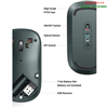 Chuột không dây Slim 2.4Ghz + Bluetooth 5.0 DPI 4000 Ugreen 25159 cao cấp (Xanh)