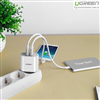 Củ sạc di động 2 cổng USB (17W/5V 3.4A) Ugreen 20384 (Màu trắng EU) chính hãng