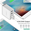 Củ sạc di động 4 cổng USB (34W 6.8A) chính hãng Ugreen UG-30991 cho điện thoại Iphone 6s,7 Ipad, Gal