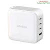 Củ sạc nhanh 100W GaN Nexode 4 cổng, 3 USB Type-C và 1 USB Type-A Hỗ trợ QC4+, PD3.0 Ugreen 15336