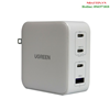 Củ sạc nhanh 100W GaN Nexode 4 cổng, 3 USB Type-C và 1 USB Type-A Hỗ trợ QC4+, PD3.0 Ugreen 15336