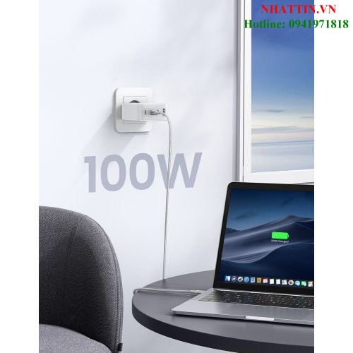 Củ sạc nhanh 100W GaN Nexode 4 cổng, 3 USB Type-C và 1 USB Type-