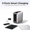 Củ sạc nhanh 160W GaN 5 cổng USB-C x4, USB-A x1 có màn LCD hiển thị Ugreen 35379/X774 cao cấp
