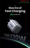Củ sạc nhanh 30W GaN 1 cổng USB Type-C Hỗ trợ QC4+, PD3.0 Ugreen 90901 cao cấp