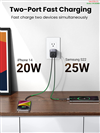 Củ sạc nhanh GaN 45W 2 cổng USB Type-C x2 Hỗ trợ QC4+, PD3.0 Ugreen 90572 cao cấp