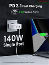 Củ sạc nhanh Nexode 140W GaN PD3.1, 2 USB Type-C và 1 USB Type-A Ugreen 15339 cao cấp (EU)