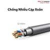 Cuộn cáp mạng Cat7s FTP băng thông 10GB 23AWG dài 100M Ugreen 20516 cao cấp (Màu Xám)