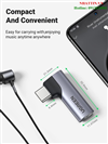 Đầu chuyển âm thanh USB Type-C to 3.5mm AUX có DAC Stereo Mic HiFi bẻ góc 90 độ Ugreen 20194 cao cấp