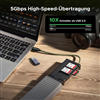 Đầu đọc thẻ nhớ SD/TF giao tiếp USB-A/USB-C kèm 11 khe đựng thẻ nhớ Ugreen 55899 cao cấp