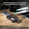 Đầu đọc thẻ nhớ SD/TF giao tiếp USB-A/USB-C kèm 11 khe đựng thẻ nhớ Ugreen 55899 cao cấp