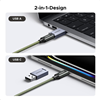 Đầu đọc thẻ nhớ SD/TF giao tiếp USB-A/USB-C kèm 11 khe đựng thẻ nhớ Ugreen 55899 cao cấp
