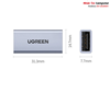 Đầu nối USB 3.0 female/female vỏ nhôm Ugreen 20119 cao cấp