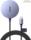 Đế sạc không dây hút nam châm 15W cáp dài 1,5M USB Type-C Ugreen 30233 cao cấp