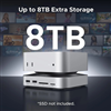 Docking Mac mini M4/M4 Pro 10 trong 1 với  DP 8K@120hz, M.2 NVME, 5 cổng USB-A/C, SD/TF Ugreen 65487
