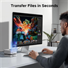 Docking Mac mini M4/M4 Pro 10 trong 1 với  DP 8K@120hz, M.2 NVME, 5 cổng USB-A/C, SD/TF Ugreen 65487