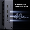 Docking Revodok Max 213, 13 trong 1, tốc độ 40Gbps, hỗ trợ 8K@30Hz, Lan 2.5GbE, SD/TF Ugreen 25054EU