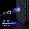 Docking Revodok Max 213, 13 trong 1, tốc độ 40Gbps, hỗ trợ 8K@30Hz, Lan 2.5GbE, SD/TF Ugreen 25054EU
