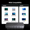Docking Station Revodok Pro 13 in 1 ra HDMI, DP, USB, LAN, SD/TF, PD 100W Ugreen 15978 cao cấp