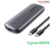 Hộp box đựng ổ cứng SSD M.2 NVMe B-Key USB Type-C Ugreen 60354 chính hãng
