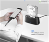 Hộp đựng ổ cứng Docking 2.5/3.5inch Sata/USB 3.0 hỗ trợ 12TB chính hãng Ugreen 50740 cao cấp
