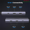 Hub chuyển đổi USB Type-C 6 trong 1 ra HDMI 8K@30Hz, USB Type-C, USB-A 3.0, Sạc PD 100W Ugreen 15852