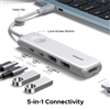 Hub USB Type-C 5 trong 1 ra HDMI 4K@60Hz, USB-A 2.0, USB-C 3.2, Sạc PD 100W Ugreen 95189/U601