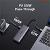 Hub USB Type-C 7 trong 1 ra HDMI 4K@30Hz, USB Type-C, USB-A 3.2, SD/TF, Sạc PD 100W Ugreen 15531