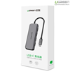 Hub USB Type-C ra 4 cổng USB 3.0 hỗ trợ cổng USB-C cấp nguồn chính hãng Ugreen 50980 cao cấp