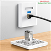 Nhân mạng RJ45 âm tường không cần tool Cat7 tốc độ 10Gbps Ugreen 30858 cao cấp