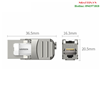 Nhân mạng RJ45 âm tường không cần tool Cat7 tốc độ 10Gbps Ugreen 30858 cao cấp