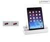 Ổ cắm điện đa năng 2 cổng USB có giá đỡ điện thoại, máy tính bảng Ugreen 20354 chính hãng