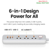 Ổ cắm điện đa năng 6 in 1 AC GaN Power Strip Ugreen 15143 cao cấp (EU Plug)