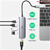 Thiết bị mở rộng 5 in 1 USB type-C sang HDMI 4K@60Hz/ Hub USB 3.0/ PD 100W Ugreen 70495 cao cấp