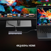 Thiết bị mở rộng 9 in 1 USB Type-C ra HDMI 4K@60hz/USB 3.2/LAN Gigabit/PD 100W/SD/TF Ugreen 15532