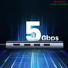 Thiết bị mở rộng Type-C 5 in 1 Sang HDMI 4K@60Hz + USB 3.0*3 + Lan 1000Mbps Ugreen 20934 cao cấp