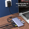 Thiết bị mở rộng USB Type-C 11 in 1 ra HDMI/DP 4K@60Hz/VGA/USB3.0/SD/TF/ PD 100w Ugreen 70305