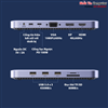 Thiết bị mở rộng USB Type-C 11 in 1 ra HDMI/DP 4K@60Hz/VGA/USB3.0/SD/TF/ PD 100w Ugreen 70305