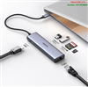 Thiết bị mở rộng USB type-C to HDMI 4K@60hz/ Hub USB 3.0/ SD/TF/Lan Gigabit chính hãng Ugreen 20954