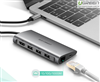 Thiết bị mở rộng USB type-C to HDMI/Hub USB 3.0/SD/TF/Lan Gigabit chính hãng Ugreen 50538 cao cấp