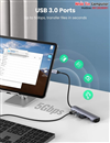 Thiết bị mở rộng USB Type C to HDMI kèm Hub 4 cổng USB 3.0 Ugreen 20197 cao cấp