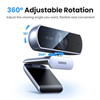 Webcam HD 1080P@30Hz cho PC, lấy nét cố định Ugreen 15728/CM678 cao cấp