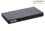 Bộ chia 1 ra 8 cổng HDMI 1.4 Chính hãng Ugreen 40203 hỗ trợ 4Kx2K@30Hz cao cấp