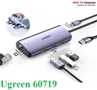 Bộ chia USB 3.0 ra 3 cổng USB 3.0 + Lan Gigabit 1000Mbps Ugreen 60719 Cao cấp