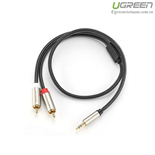 Cáp âm thanh 3.5mm ra 2 RCA dài 0,5M chính hãng Ugreen 20820 cao cấp