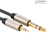 Cáp âm thanh Audio 3,5mm sang 6,5mm hai đầu dương 5M chính hãng Ugreen 10630 cao cấp